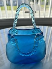 Blue Glass Art Deco Purse
