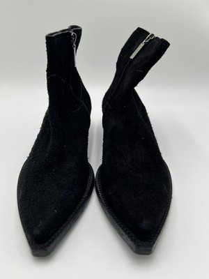 saint laurent ルーカス　ヒールブーツ Women's Saint Laurent black suede Lukas ankle boots Size 39 | eBay