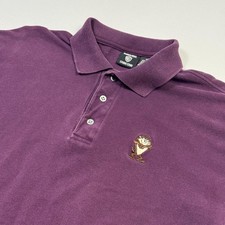 Vintage 90s Warner Bros Studio Store Tasmanian Devil Polo Shirt Mens Medium