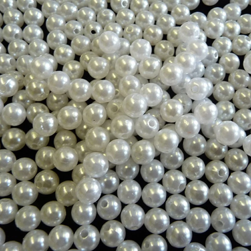 Wachsperlen m Loch Rosenperlen 250g Dekoperlen Hochzeit Streudeko 8mm oder 14mm - Bild 2 von 4