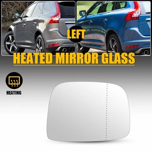 For Volvo XC60 2010-2017 Left Driver Side Heated Mirror Glass W/ Backing Plate L