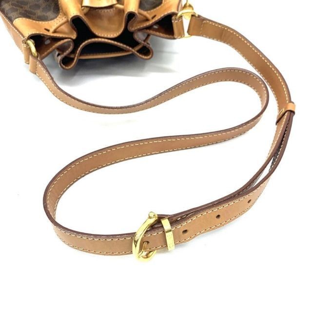 CELINE Macadam Pattern Drawstring Shoulder Bag PV… - image 7