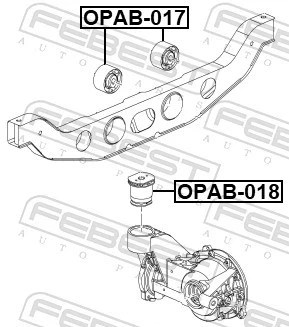 MOUNTING DIFFERENTIAL OPAB-018 FOR BUICK OPEL MOKKA/X LUV 1.4L LE2 1.4L 4cyl - Image 3 of 4