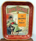 Vtg Ginseng Beverage of Purity Litho'd Tin Advert Tray American Art Works c1920s — photo 1