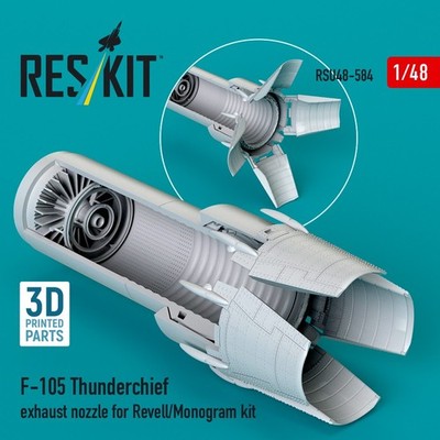 1:48 F-105 Thunderchief exhaust nozzle for Revell/Monogram kit RSU48-0584 ResKit