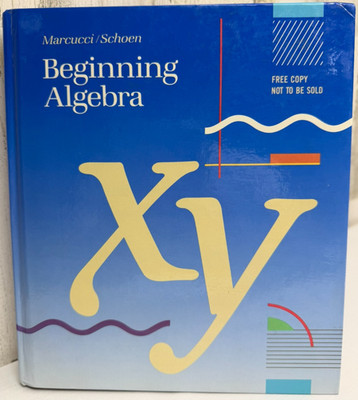 Beginning Algebra Robert G Marcucci Hardcover 1990 Houghton Mifflin VG