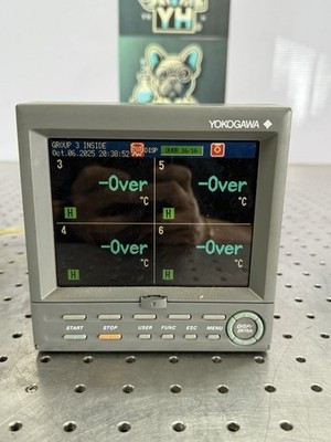 Yokogawa FX106-4-2 Paperless Recorder Data Logger FX100 Series Powers On As-Is