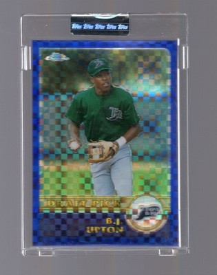 2003 topps chrome uncirculated X-Fractor BJ Upton #41/57 Rays