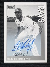 2022 Archives Snapshots Black & White Image 14/25 Randy Arozarena #43 Auto 00l8