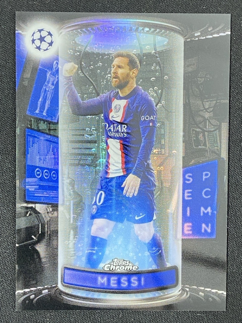 Lionel Messi 2022-23 Topps Chrome UCC Specimens #S-10 -ys3 view 1