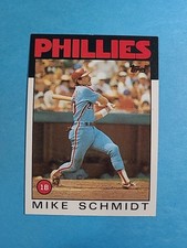 Mike Schmidt 1986 Topps Baseball Card # 200 J8720