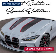 Sport Edition Decal, 2 Pcs 11.3'' Car Hood Vinyl Sticker Fit for All Cars