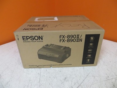 New Epson FX-890IIN 9-Pin Narrow Impact Dot Matrix Printer Sealed Box
