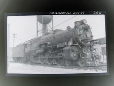 PENNSYLVANIA RAILROAD STEAM ENGINE K4S # 3871 ORIGINAL 1949 NEGATIVE
