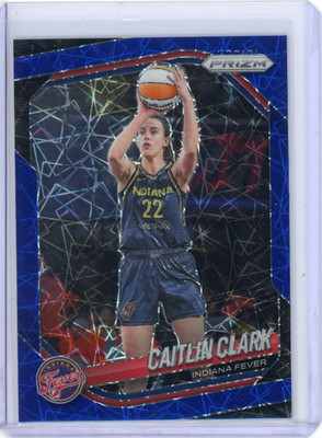 Caitlin Clark 2025 Panini Prizm WNBA Blue Velocity #22