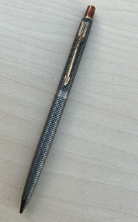 VTG Parker USA Sterling Silver Cap & Barrel Cisele Twist Mechanical Pencil