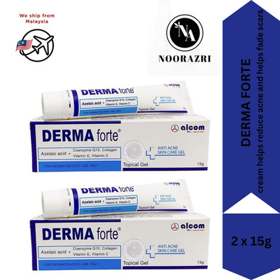 2 x Derma Forte Advanced Gamma Gel Reduces Acne Fades Scars Dark Spots Oil