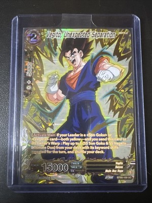 DBS TCG - BT20-100 UC - Vegito, Unexpected Separation (Gold Collectors Ed) NM