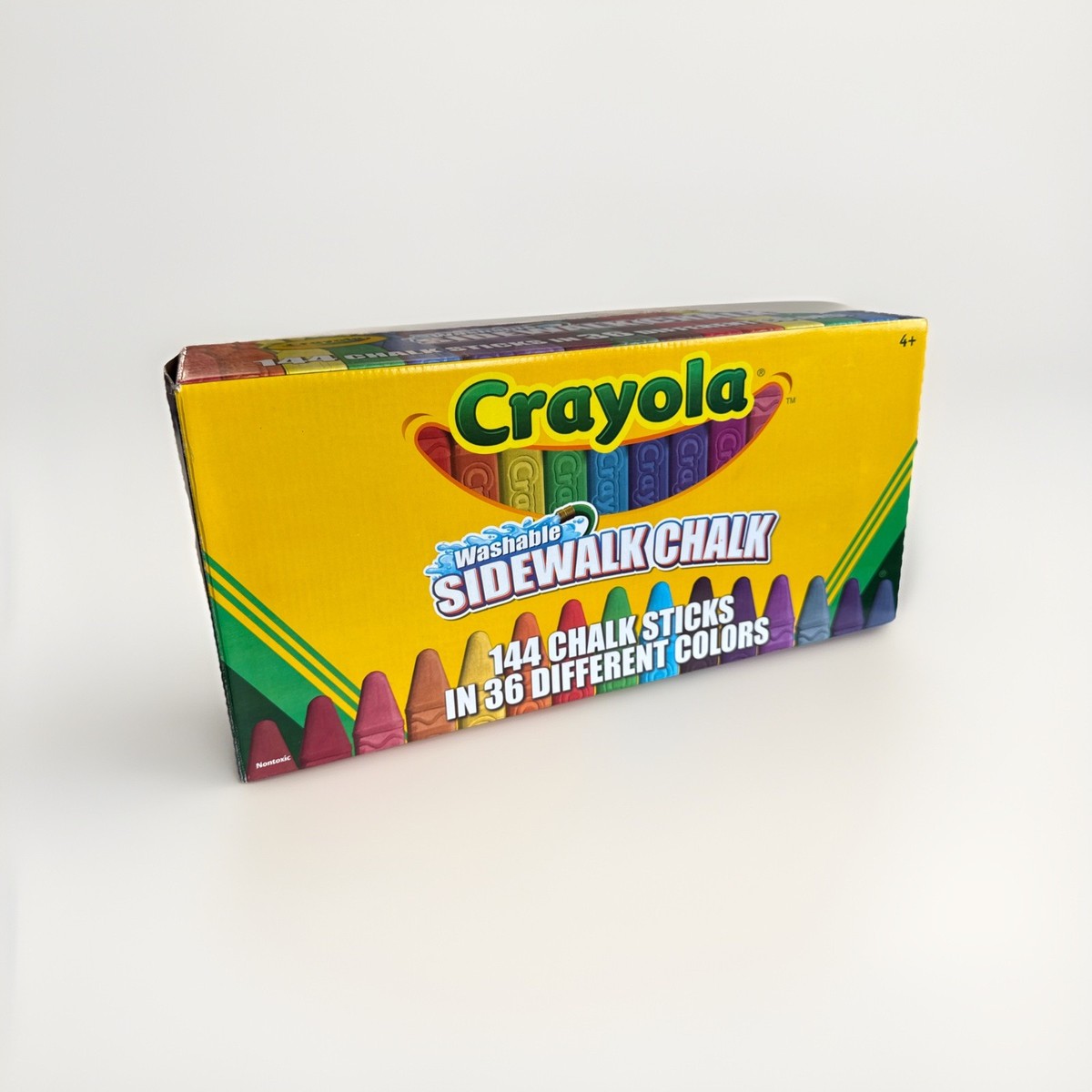 144 Count Crayola Washable Sidewalk Chalk 36 Different Colors for