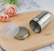 1pc Fine Mesh Sugar Shaker – Cocoa Cinnamon & Coffee Powder