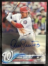 2018 Topps Chrome ADRIAN SANCHEZ Rookie RC Auto Autograph 