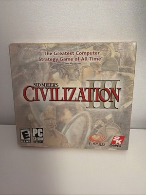 Sid Meier's Civilization III - PC CD-ROM Brand New Sealed Rare ! Game
