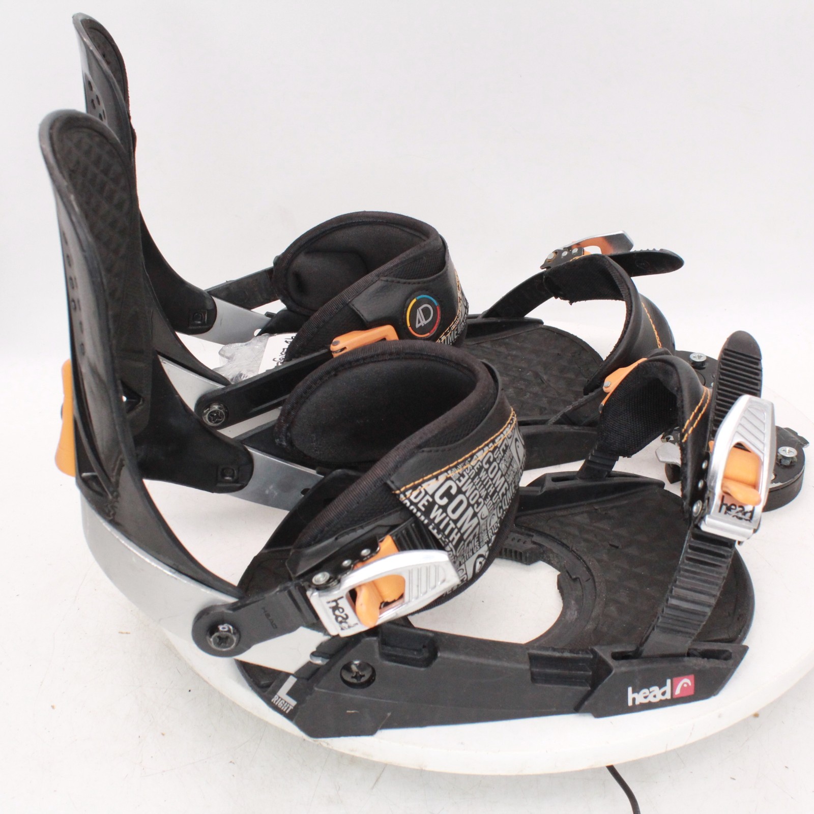 Head 4D SpeedDisc Snowboard Bindings- Size Large (Fits US Size 10.5 - 14.5) Used