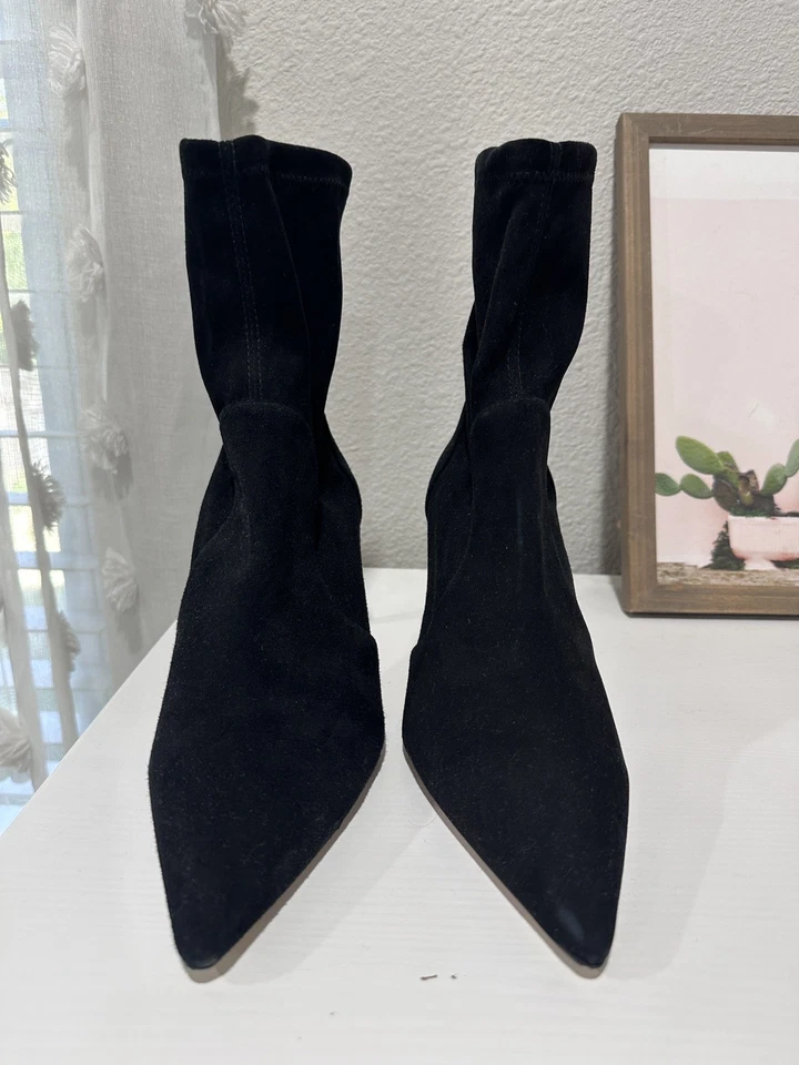 Stuart Weitzman Power Black Bootie 75 size 9 Women’s - Image 4 of 4