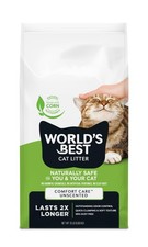 Comfort Care Unscented 15Pounds Natural Ingredients, Quick Clumping, Flushab...