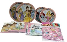 Disney Princess Birthday Party Pack, Plates, Napkins, Table cover  Banner 66pc