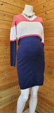 Mamalicious knit maternity dress, block colour.