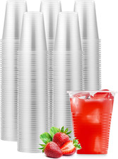 Clear Plastic Cups Disposable Bulk 500 Pk 7 Oz Drinking Plastic Party Picnics
