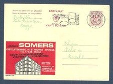 1967 BELGIUM BELGIQUE STATIONERY POSTCARD PUBLIBEL REAL ESTATE