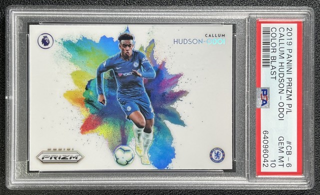 POP 11 CALLUM HUDSON-ODOI PSA 10 2019 PANINI PRIZM P/L #CB-6 COLOR BLAST SP 6042