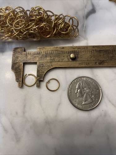 250 Vintage Brass 9 Mm Jump Rings 