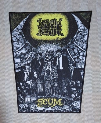 NAPALM DEATH - SCUM -- BACKPATCH/RÜCKENAUFNÄHER -- TRASH / HARDCORE / GRINDCORE