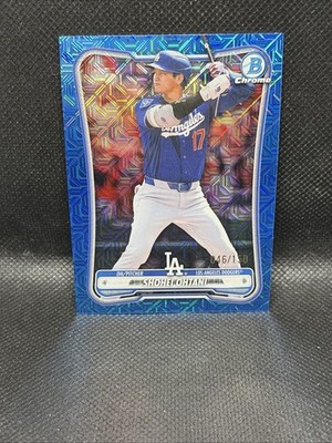 2026 Bowman Chrome Mega Box #100 Shohei Ohtani Blue Mojo Refractor /150 Dodgers