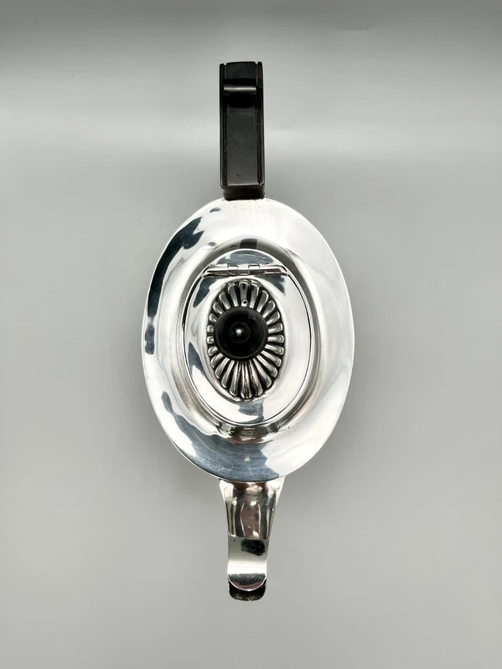 TETERA VICTORIANA DE PLATA ESTERLINA, THOMAS BRADBURY & SONS, LONDRES, 1897 Foto 4 de 4