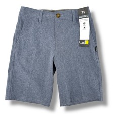 O'Neill Hybrid Hyperfreak Shorts Boys Size 25 Gray Flat Front