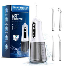 Water Flosser for Teeth Cleaning Portable Cordless Oral Irrigator350ML, 4 Modes