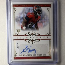 Panini 2025 Treasures Rookie Auto Benjamin Morrison #96 Blue 48/49 