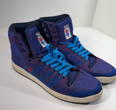 #ad Adidas Top Ten Hi Woven Sneaker Shoes Mens 11 Purple Blue Lace Up $42.46