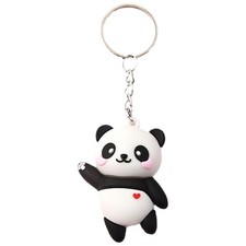 Panda Keychain Cute Panda Keychain 3D Pendant Doll Cartoon Ornament For Bag