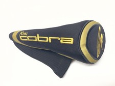 King Cobra Black and Gold Driver Golf Club Cover Embroidered Sock Used