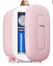 Fohere Mini Fridge 5 Liter/6 Cans, Small Fridge, Cooler and Warmer, Pink
