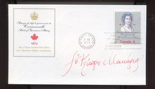 🍁 CYPRUS PRESIDENT signature ARCHBISHOP MAKARIOS 1973 cover Canada