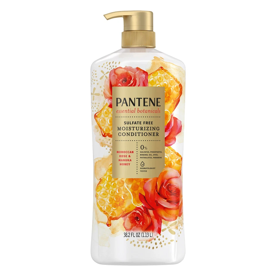 Pantene Essential Botanicals Shampoo & Conditioner Set, 38.2 Fl Oz – Nourishing - Image 4 of 4