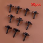 <!--F#f_0-->50pcs Metal Car Screw Body Fender Bumper Retainer Clips 7mm Hex (4.2-1.41x22mm)<!--F/-->