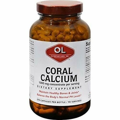 OLYMPIAN LABS, Coral Calcium 1g per Serving - 270 caps