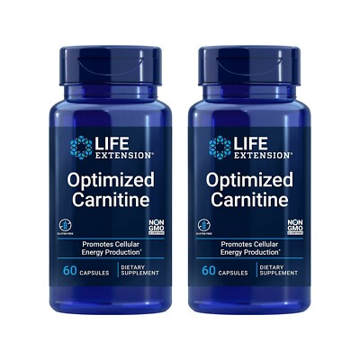 Life Extension Optimized Carnitine Supports Heart, Brain & Exercise Recovery 60C
